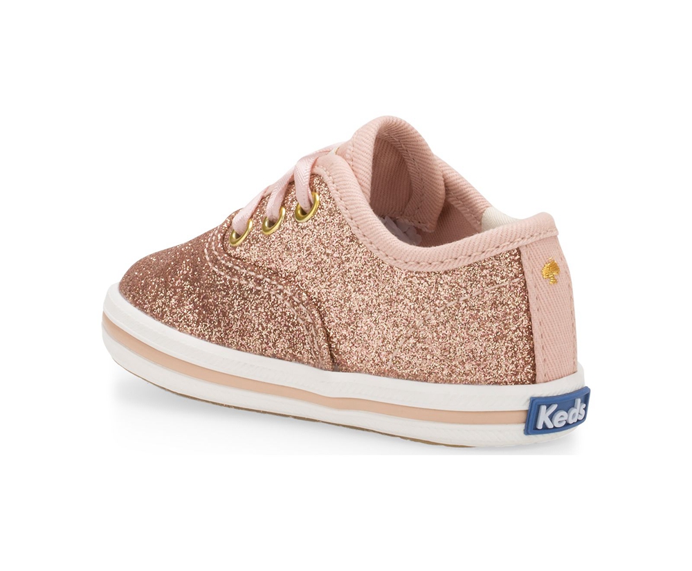 Keds Kids Sneakers Rose Gold - Kate Spade new york Champion Glitter Crib - 519ZBJMFX